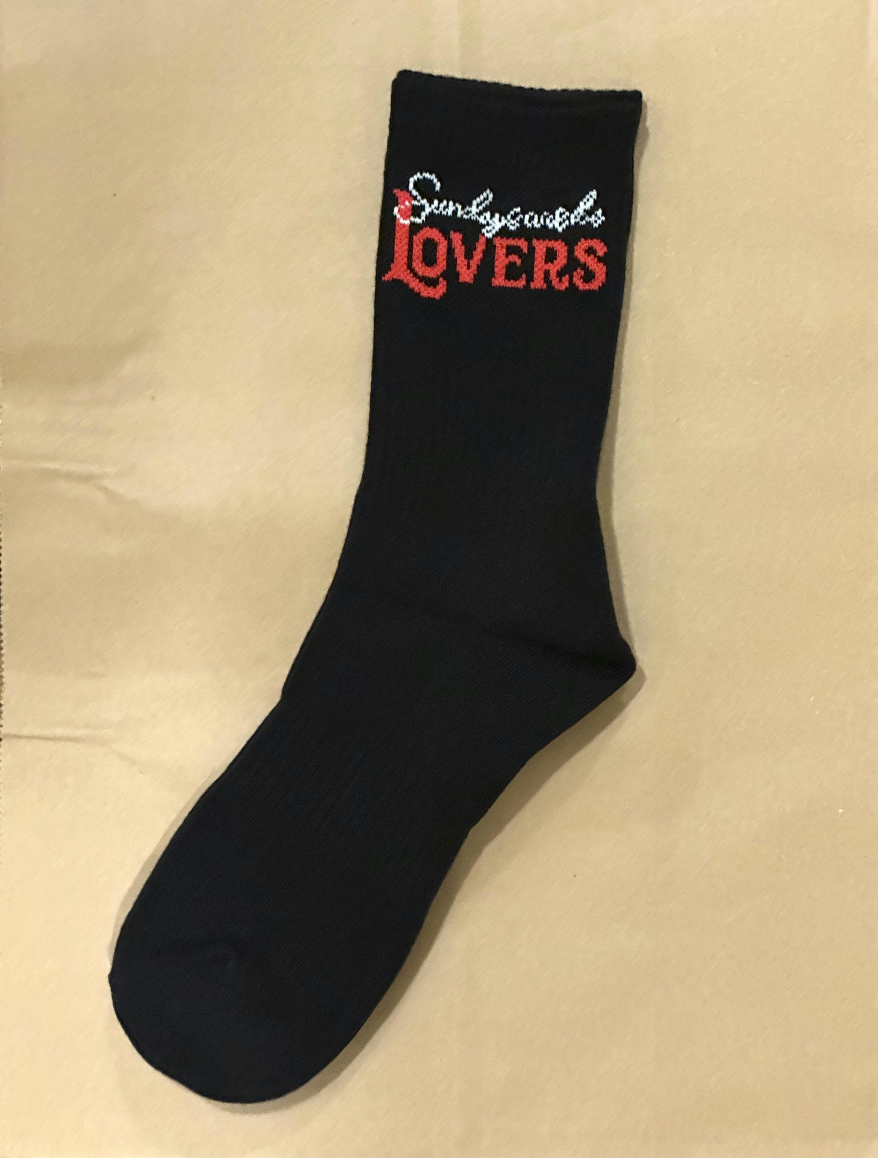 Sundays Are For Lovers Black Sock